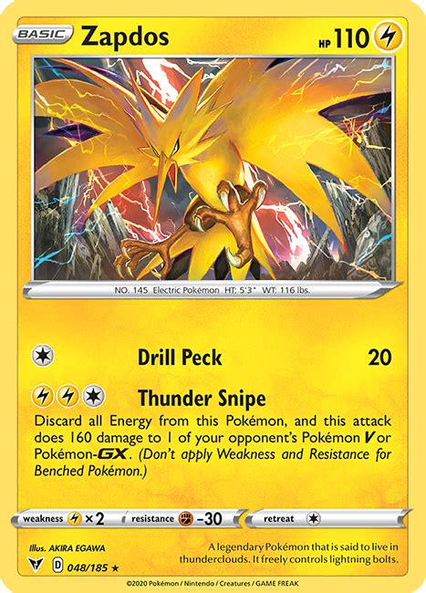 zapdos pokemon card value